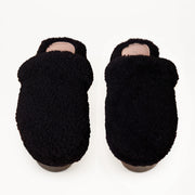 Cleo Black Shearling